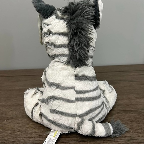 Kelly Baby Safari Zebra Rattle Lovey Plush - Picture 2 of 5